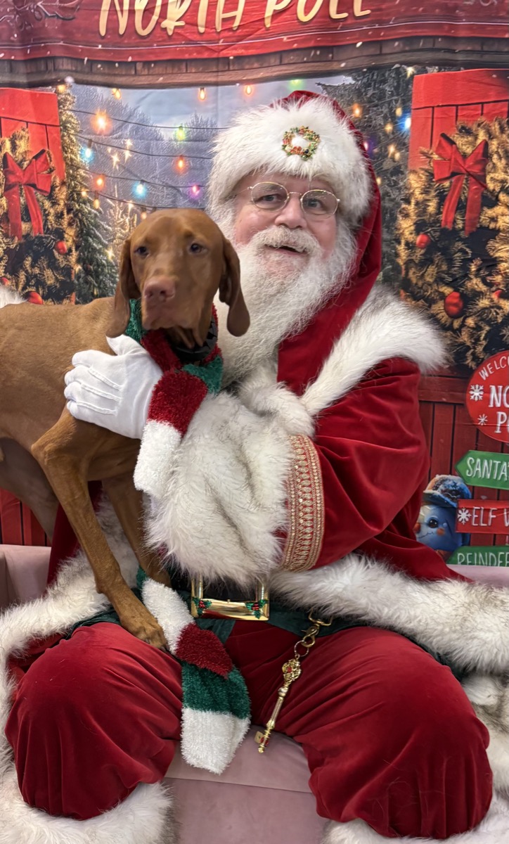 Toby: Toby went to Santa's parade — and met Santa in person!