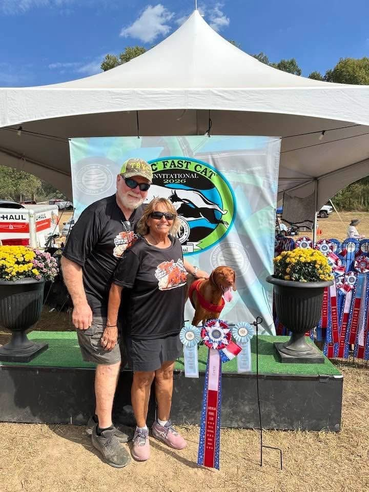 Congratulations Toby for his FastCat2 title!!  Toby (AKC Registered name 0 to 60 With No Off Switch JH FCAT2) 